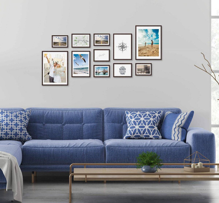 Zestaw brązowych ramek na 11 zdjęć PINIA 4 GF0005