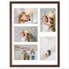 Foto Galeria 30x40 cm kolor brązowy - ramka z passe partout na 5 zdjęcia 10x15 cm