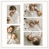 Foto Galeria 50x50 cm - ramka z passe partout na 5 zdjęć 15x21 cm biała