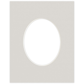 Passe partout 40x50 (24x30) OWAL SZARY FOG LUCA Q5303