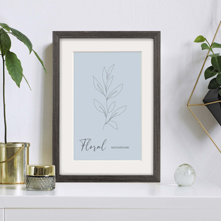 Passe partout 60x80 (50x70) SZARY - STORM - LUCA Q5305