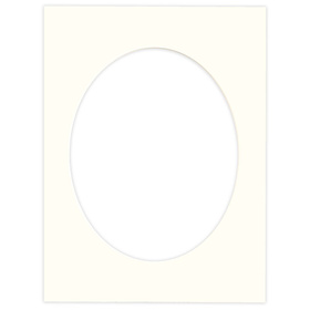 Passe partout 30x40 (24x30) BIAŁY OWAL OFF WHITE  LUCA Q5104