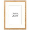 Ramka naturalna HEN PASS 01 z passe-partout – rozmiar 30x40 cm (21x30 cm)