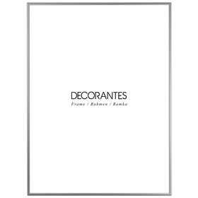 Ramka aluminiowa srebrna QAL 60x80 cm