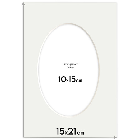 Passe partout 15x21 (10x15) OWAL CZERWONE CAYENNE - LUCA Q5701