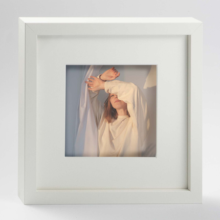 Ramka przestrzenna EXPO 3D Biała 40x40 cm (30x30cm)