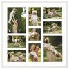 Foto Galeria 50x50 cm - ramka z passe partout na 9 zdjęć 10x15 cm 15x21 cm 10x10 cm biała