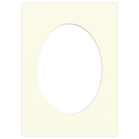 Passe partout 21x30 (15x21) OWAL BEŻOWE CREAM - LUCA Q5202