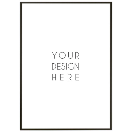 Ramka aluminiowa czarna ROYALL 50x70 cm