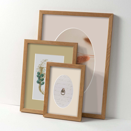 Passe partout 24x30 (18x24) OWAL BEŻOWE CREAM - LUCA Q5202