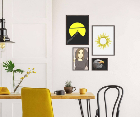 Zestaw brązowych ramek na 4 zdjęć HIT 4 GF0008