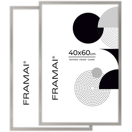 Ramka srebrna KEA S 40x60 cm