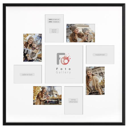 Foto Galeria Black 60x60 na 9 zdjęć