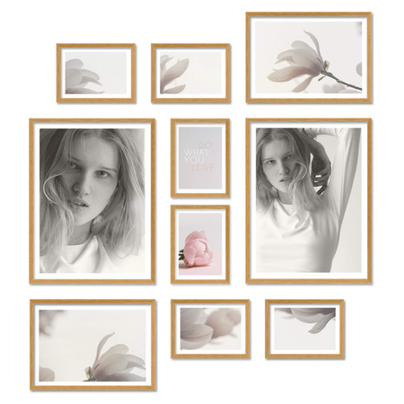Zestaw naturanych ramek na 10 zdjęć PINIA 00 GF0011