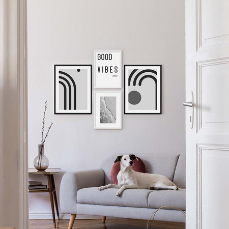 Zestaw obrazów w ramie czarno-białe Vibes