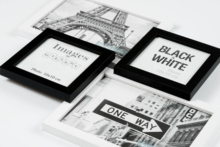 Multirama MULTI BLACK AND WHITE 43 ramka na 4 zdjęcia