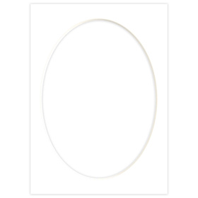 Passe partout 15x21 (13x18) BIAŁY OWAL SUPER WHITE LUCA Q5101