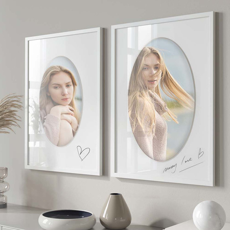 Passe partout 24x30 (18x24) BIAŁY OWAL SUPER WHITE LUCA Q5101