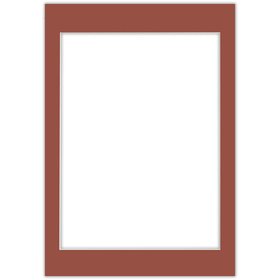 Passe partout 70x100 (60x80) CZERWONY - CAYENNE - LUCA Q5701