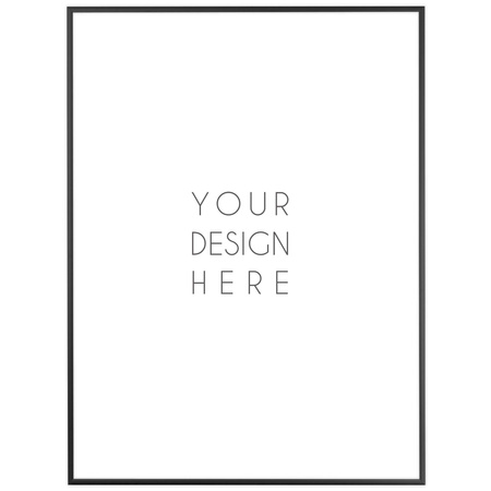 Ramka aluminiowa czarna ROYALL 60x80 cm