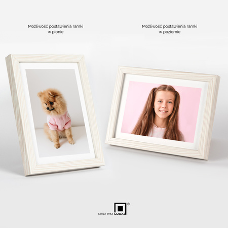 Pakiet 5 szt. białych ramek FDM 5 13x18 cm