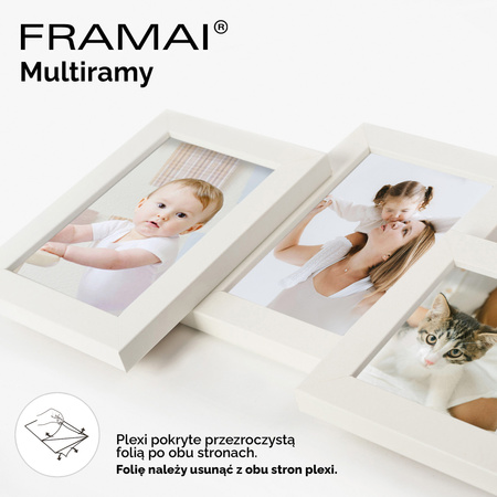 Multirama MULTI HEN BIAŁA ramka na 4 zdjęcia