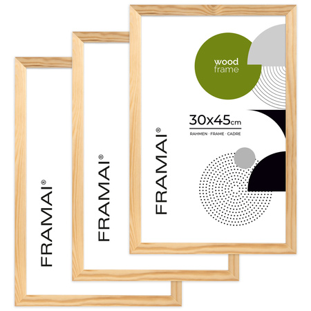 Ramka z drewna surowego RAW 30x45 cm