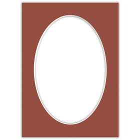 Passe partout 13x18 (10x15) OWAL CZERWONE CAYENNE - LUCA Q5701