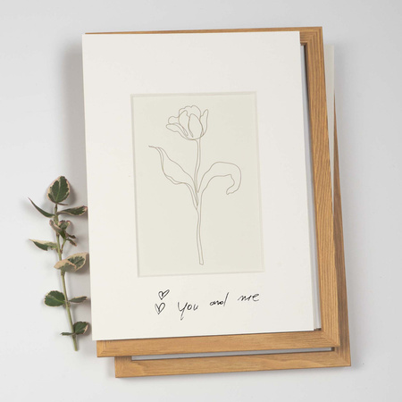 Passe partout 21x30 (13x18) LUCA Q5102 SNOW WHITE BIAŁY