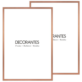 Zestaw ramek na zdjęcia 40x60 cm miedziane 2 ramki
