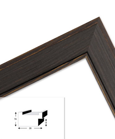 Ramka drewniana DRL U 4 24x30 cm