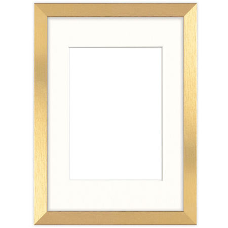 Ramka złota HEN PASS Z z passe-partout – rozmiar 21x29,7 cm (okienko 15x21 cm)