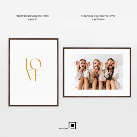 Pakiet 2 szt. brązowych ramek FDM 6 50x70 cm