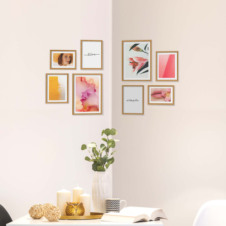 Zestaw naturanych ramek na 8 zdjęć PINIA 00 GF0043