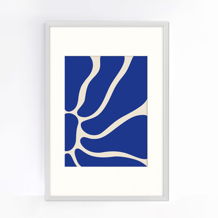 Ramka biała HEN PASS 1 z passe-partout – rozmiar 40X60 cm (okienko 30x40 cm)