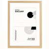 Foto Galeria w kolorze dębowym 21x30 cm - ramka z passe partout na 2 zdjęcia 10x15 cm