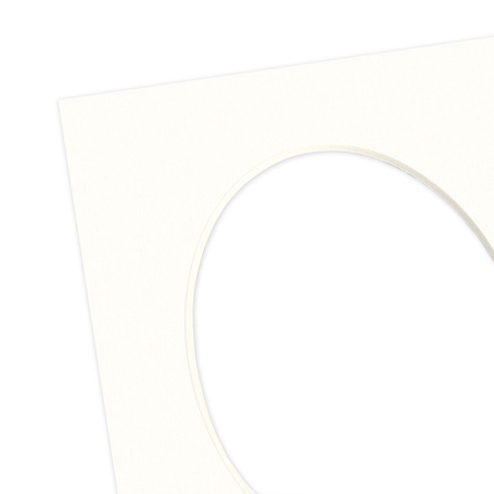 Passe partout 30x40 (24x30) OWAL LUCA Q5102 SNOW WHITE - BIAŁY