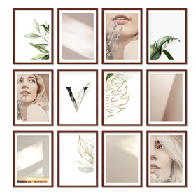 Zestaw brązowych ramek na 12 zdjęć PINIA 3 GF0021