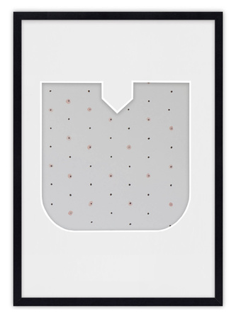 Ramka LITERKA "U" Czarna. Ramka z passe partout o rozmiarze 21x30 cm