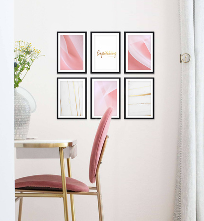 Zestaw czarnych ramek na 6 zdjęć PINIA 2 GF0020