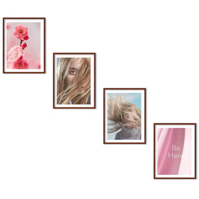 Zestaw brązowych ramek na 4 zdjęcia PINIA 3 GF0034 L