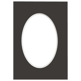 Passe partout 15x21 (10x15) OWAL CZARNE BLACK LUCA Q5801