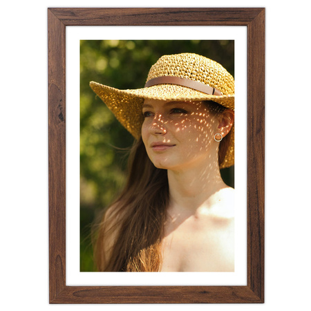 Ramka brązowa HEN 4 21x29,7 cm