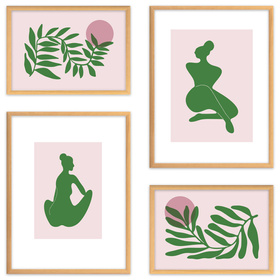 Zestaw naturalnych ramek na 4 zdjęć HIT 0 GF0003