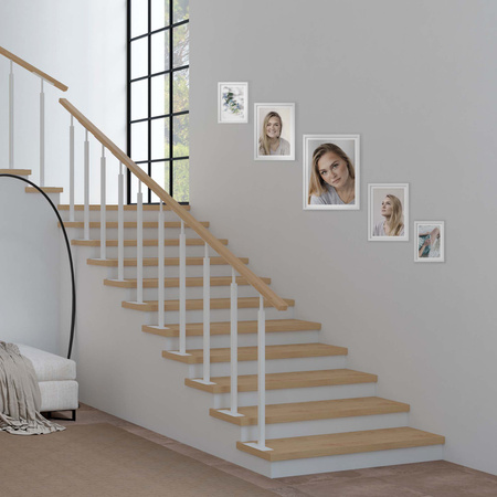 Zestaw białych ramek na 5 zdjęć PINIA 1 GF0031 L