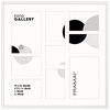 Foto Galeria 50x50 cm - ramka z passe partout na 9 zdjęć 10x15 cm 15x21 cm 10x10 cm biała
