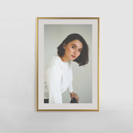 Ramka aluminiowa złota QAL 40x60 cm