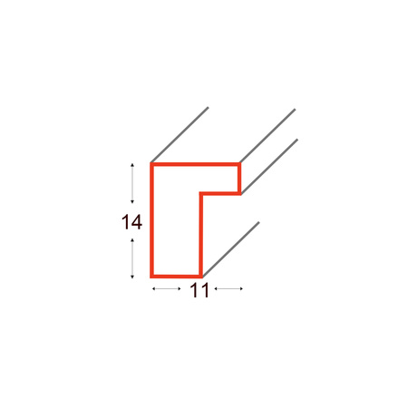 Zestaw szarych ramek na 14 zdjęć PINIA 05 GF0001