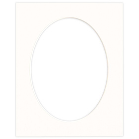 Passe partout 24x30 (18x24) OWAL LUCA Q5102 SNOW WHITE - BIAŁY