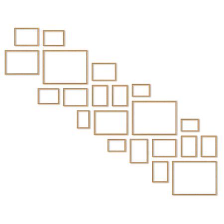 Zestaw naturanych ramek na 21 zdjęć PINIA 00 GF0035 L